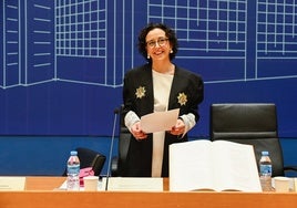 Begoña Mollá en su intervención.