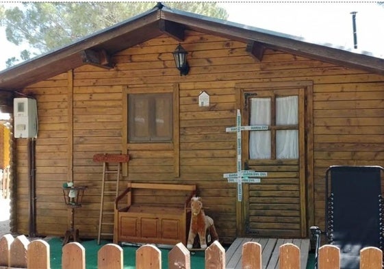 Cabaña en la que se produjo el crimen.