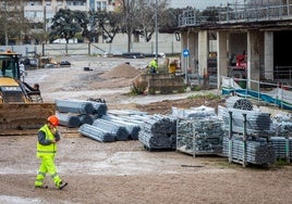 Aspecto de la obra del Nou Mestalla.