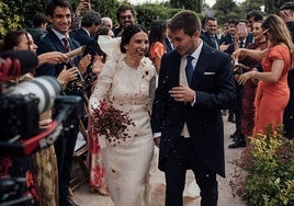 Paloma Hernández y Marcos Vidal, en el Huerto de San Vicente.