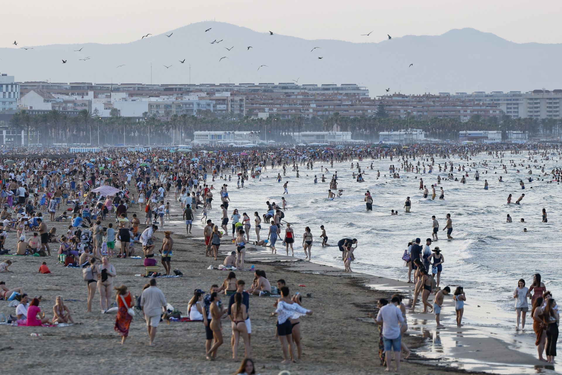 FOTOS | Noche de San Juan en las playas de Valencia