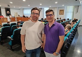 El concejal de Innovación, Ismael Yuste, y el alcalde, Pere Antoni.