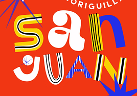 Detalle del cartel de las fiestas de San Juan de Loriguilla.