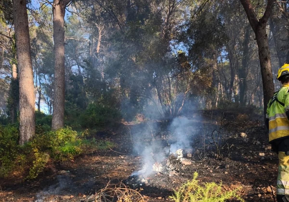 Conato de incendio en la Barraca.