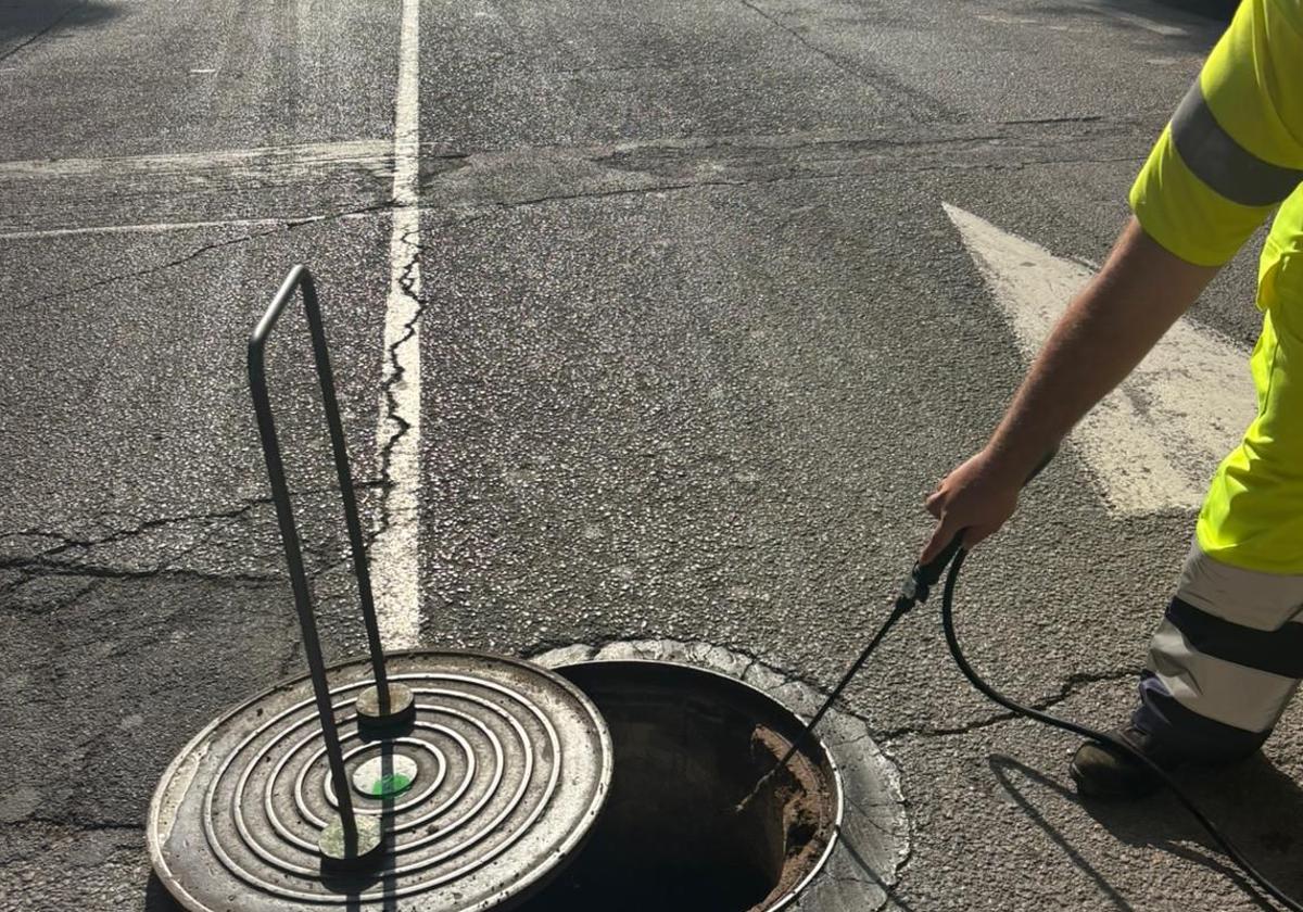 Fumigación del alcantarillado en Torrent.