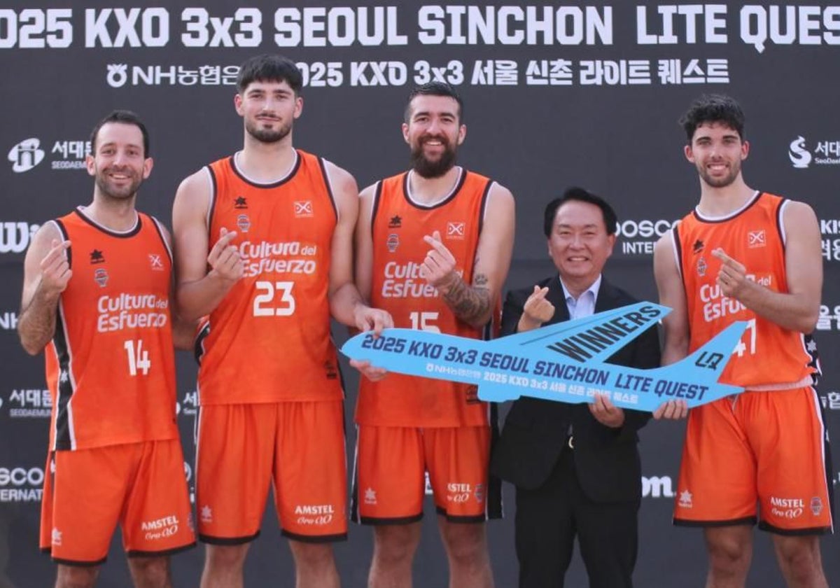 El equipo de Valencia Basket 3x3.
