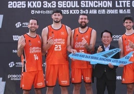 El equipo de Valencia Basket 3x3.