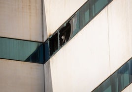 Piso del hospital La Fe donde se produjo el incendio.