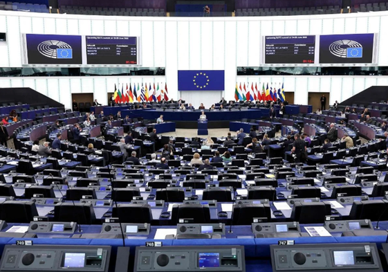 Imagen del Parlamento Europeo este miércoles.