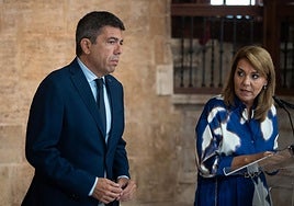 El president Carlos Mazón y la vicepresidenta Susana Camarero.