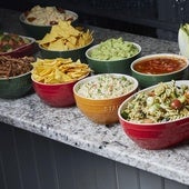 Un buffet en una imagen de archivo.