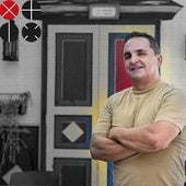 Héctor Betancur en el restaurante Delicias El Paisa