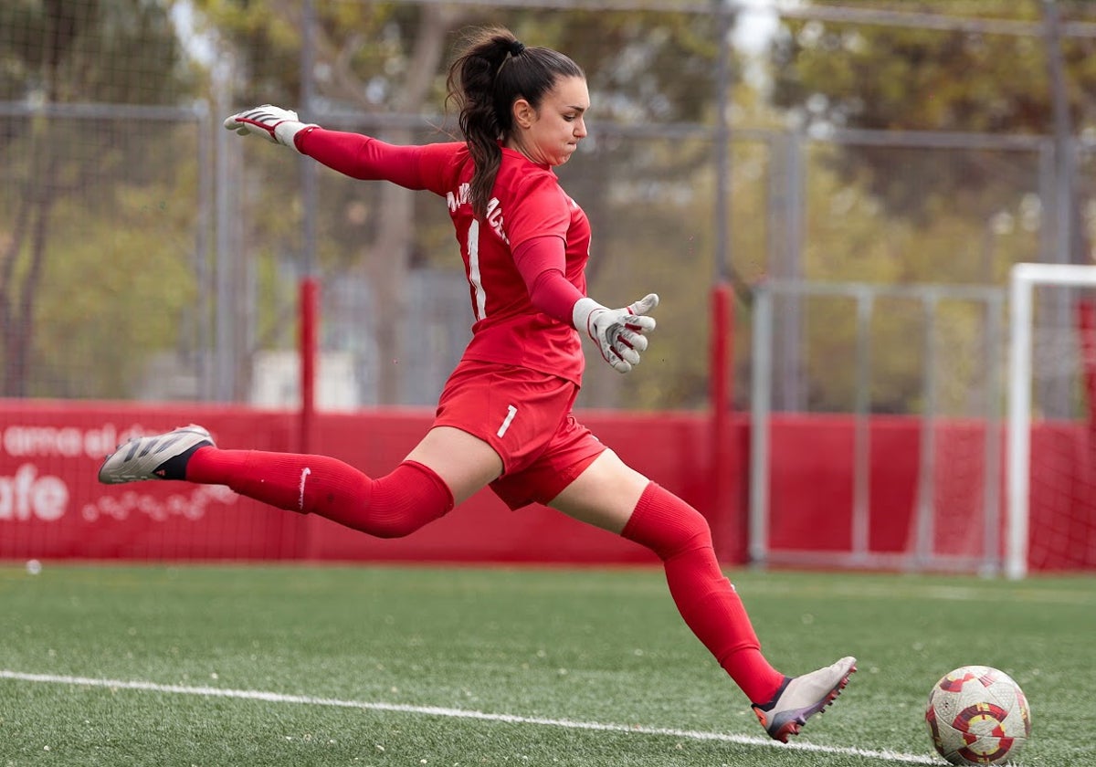 Marina Llacer, durante su etapa en el Getafe CF.