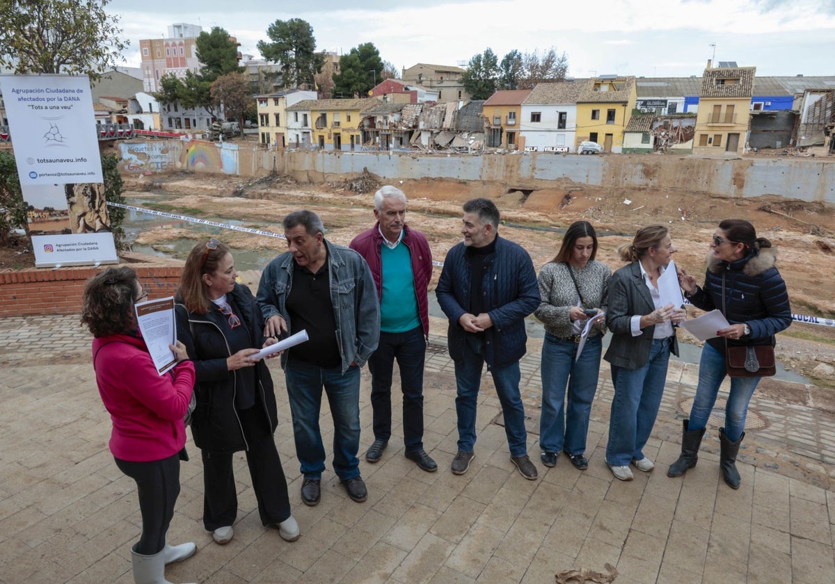 Un grupo de miembros de la asociación 'Tots a una Veu' nacida en Picanya.