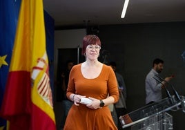 Àgueda Micó en el Congreso.