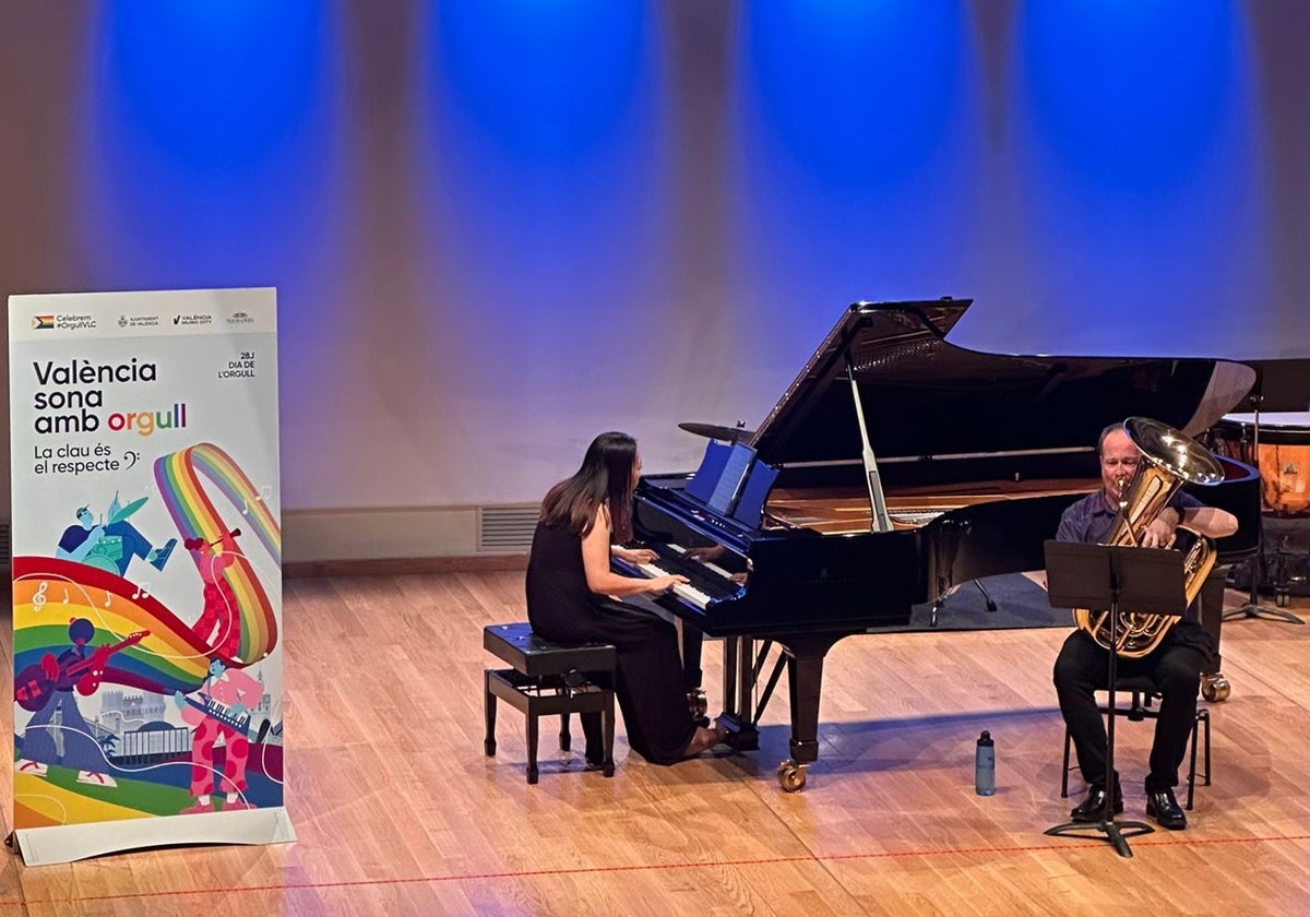 Actuación en el Palau de la Música.