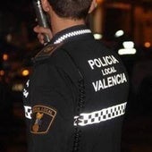 Un policía local de Valencia.