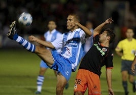 Miku, en un partido con el Valencia.