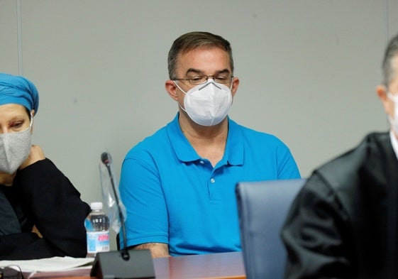 Salvador Rodrigo Lapiedra, en una de las jornadas del juicio por el asesinato de Antonio en la Ciudad de la Justicia de Valencia.