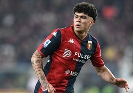 Alan Matturro, en un partido de la Serie A.