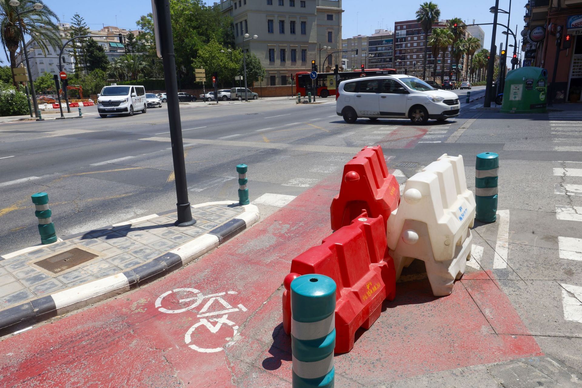 FOTOS | La avenida Pérez Galdós, lista para arrancar las obras de remodelación
