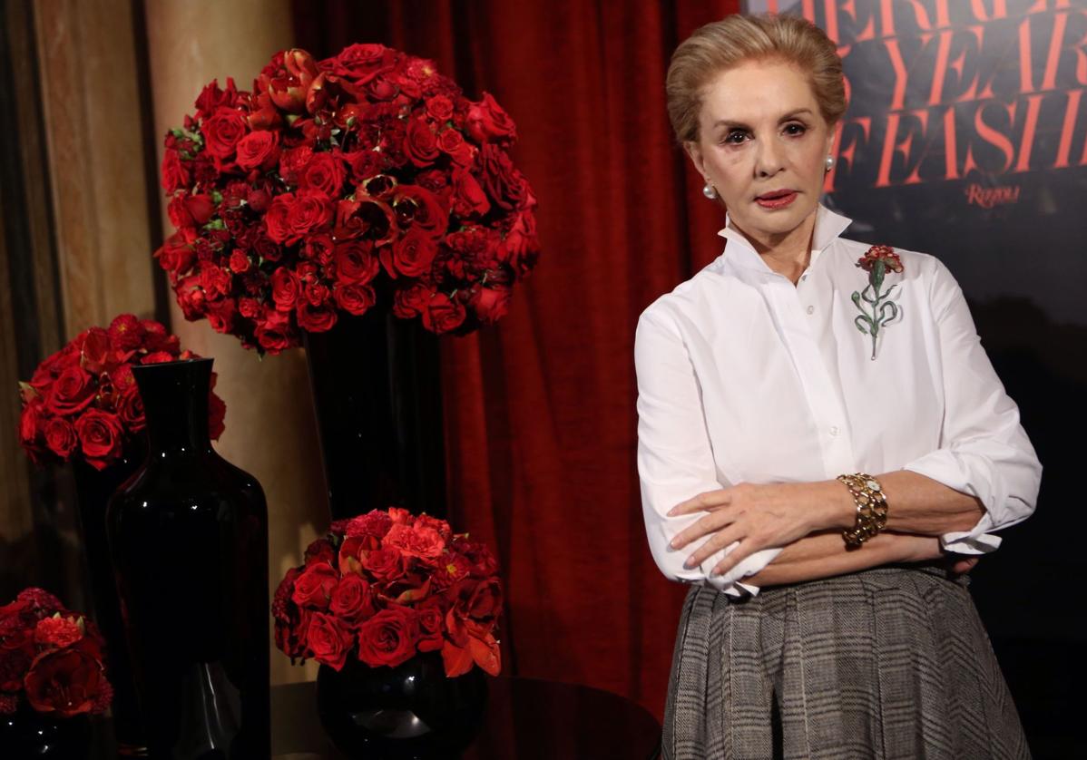 La diseñadora Carolina Herrera, en una imagen de archivo.