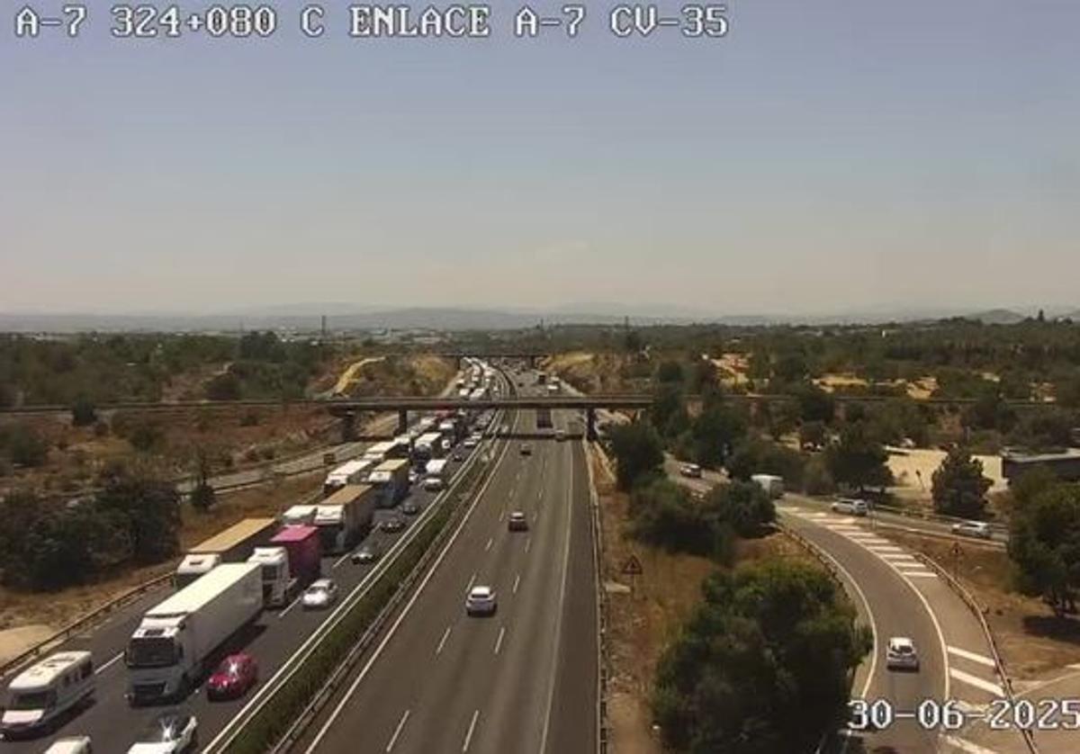 Atasco en by-pass.
