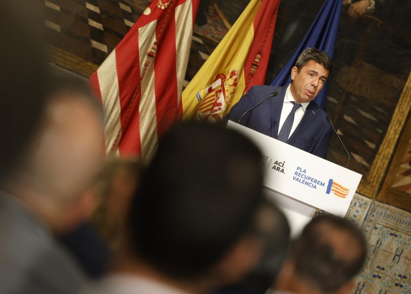 FOTOS | Carlos Mazón presenta el plan de reconstrucción tras la dana