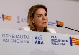 La vicepresidenta y portavoz del Conbsell Susana Camarero.