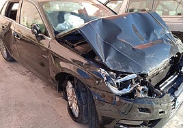 El vehículo siniestrado en cuyo interior fue localizado el dueño del coche, ahora absuelto.