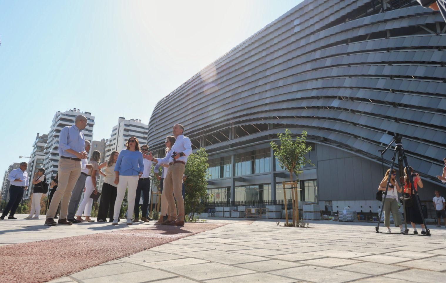 Visita a las obras del parque Roig Arena
