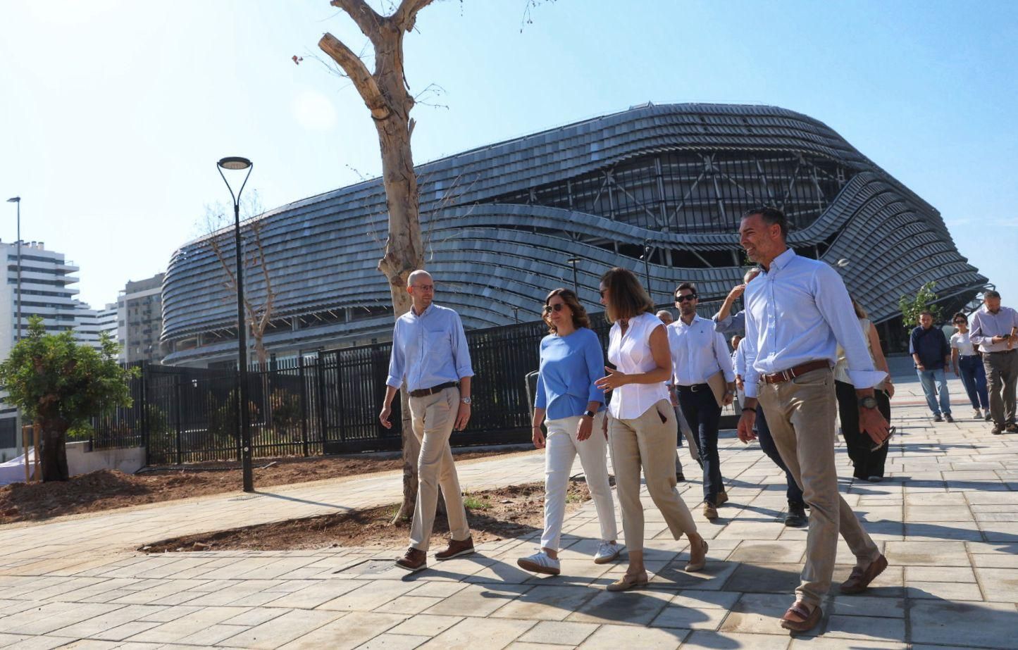 Visita a las obras del parque Roig Arena
