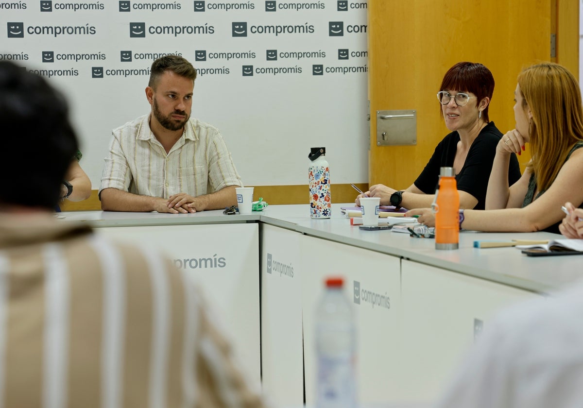 Alberto Ibáñez y Àgueda Micó, en la reunión de este miércoles.