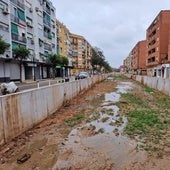 Tramo de la Saleta a su paso por el casco urbano de Aldaia.