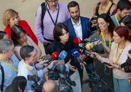Diana Morant, este miércoles en Les Corts.