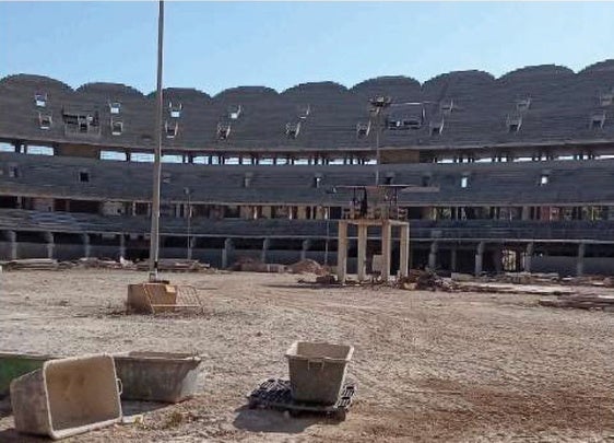 Interior del nuevo estadio del Valencia.
