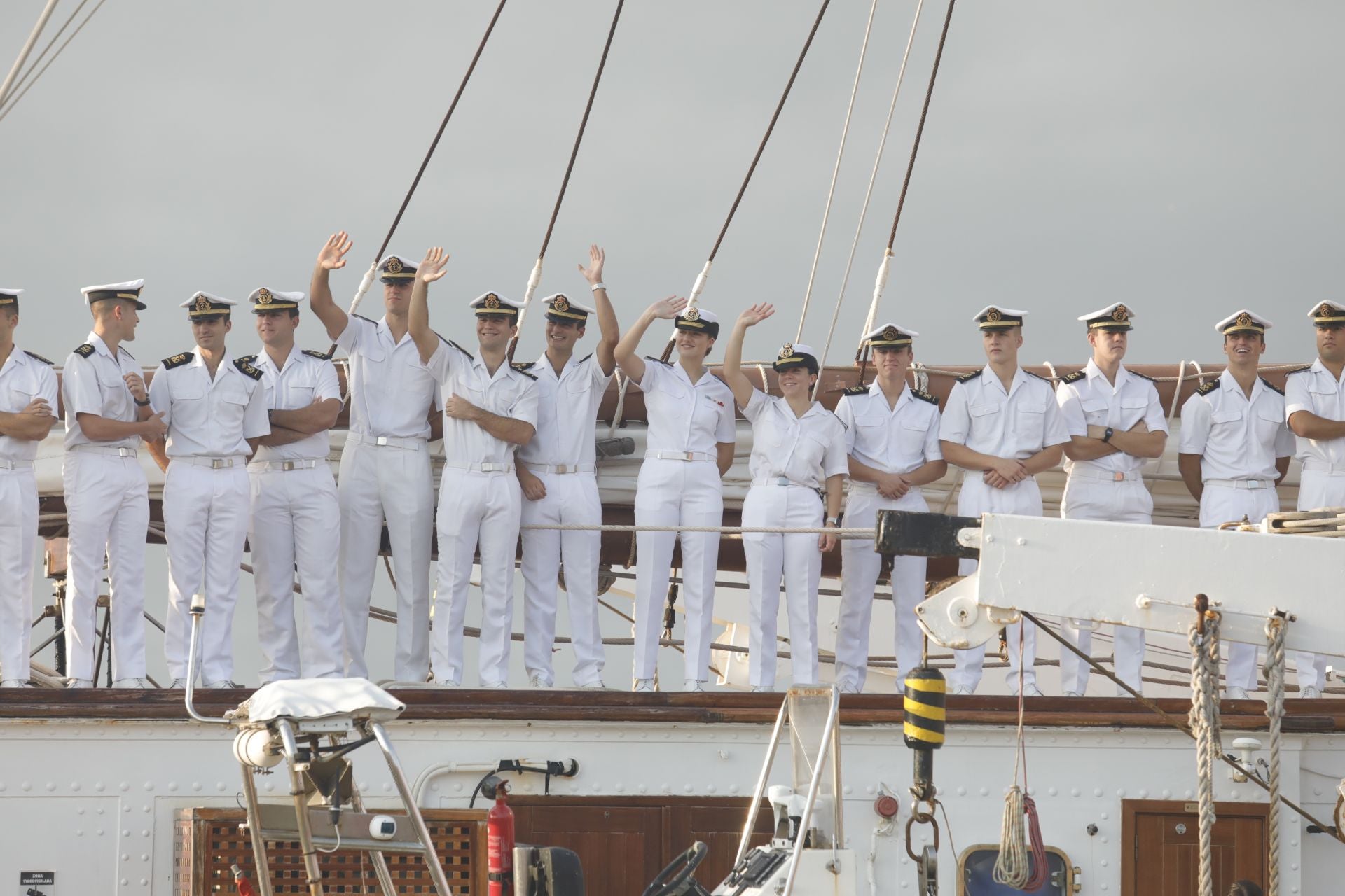 Fotos: La princesa Leonor llega a Gijón en el Juan Sebastián de Elcano