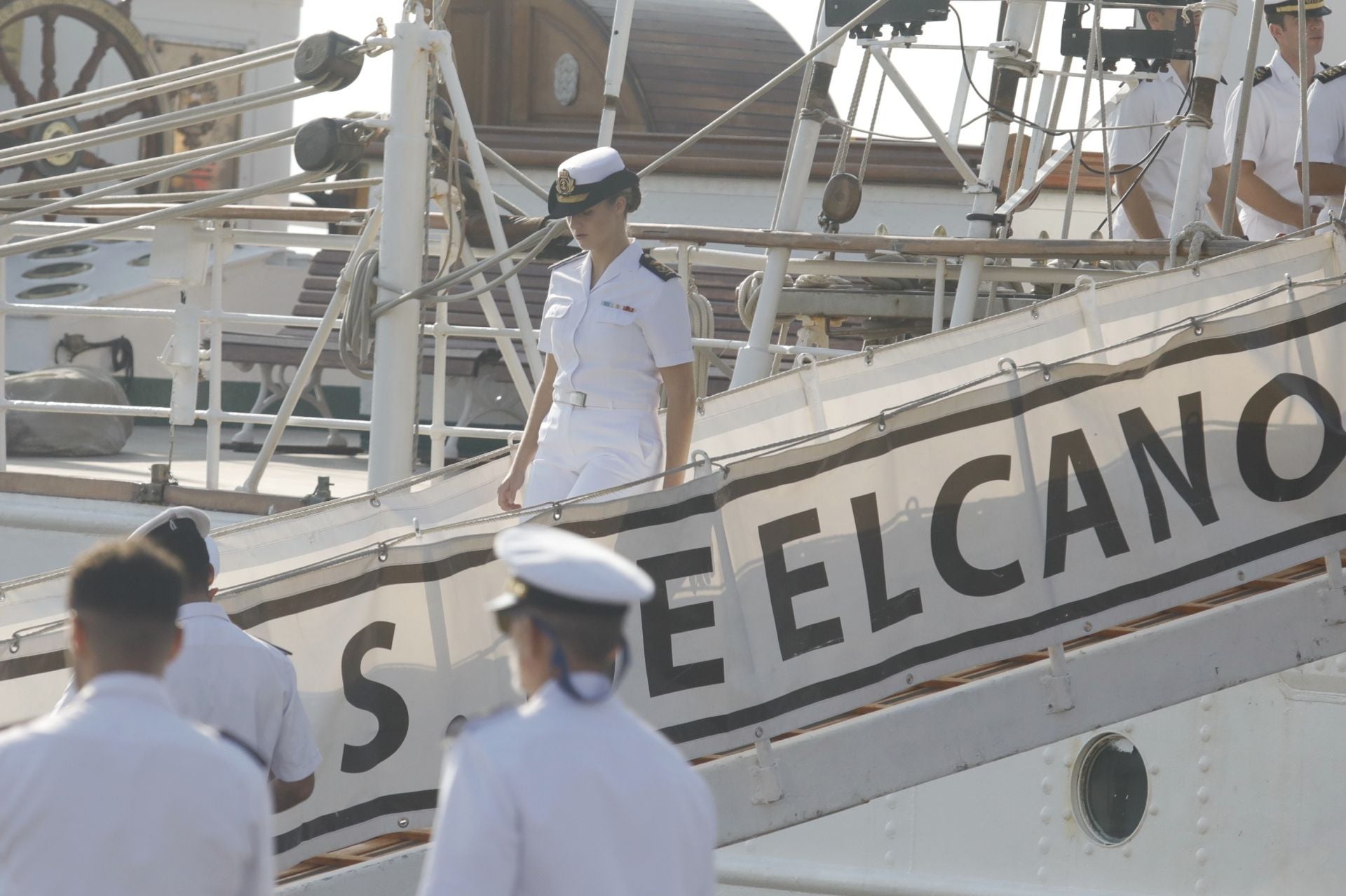 Fotos: La princesa Leonor llega a Gijón en el Juan Sebastián de Elcano