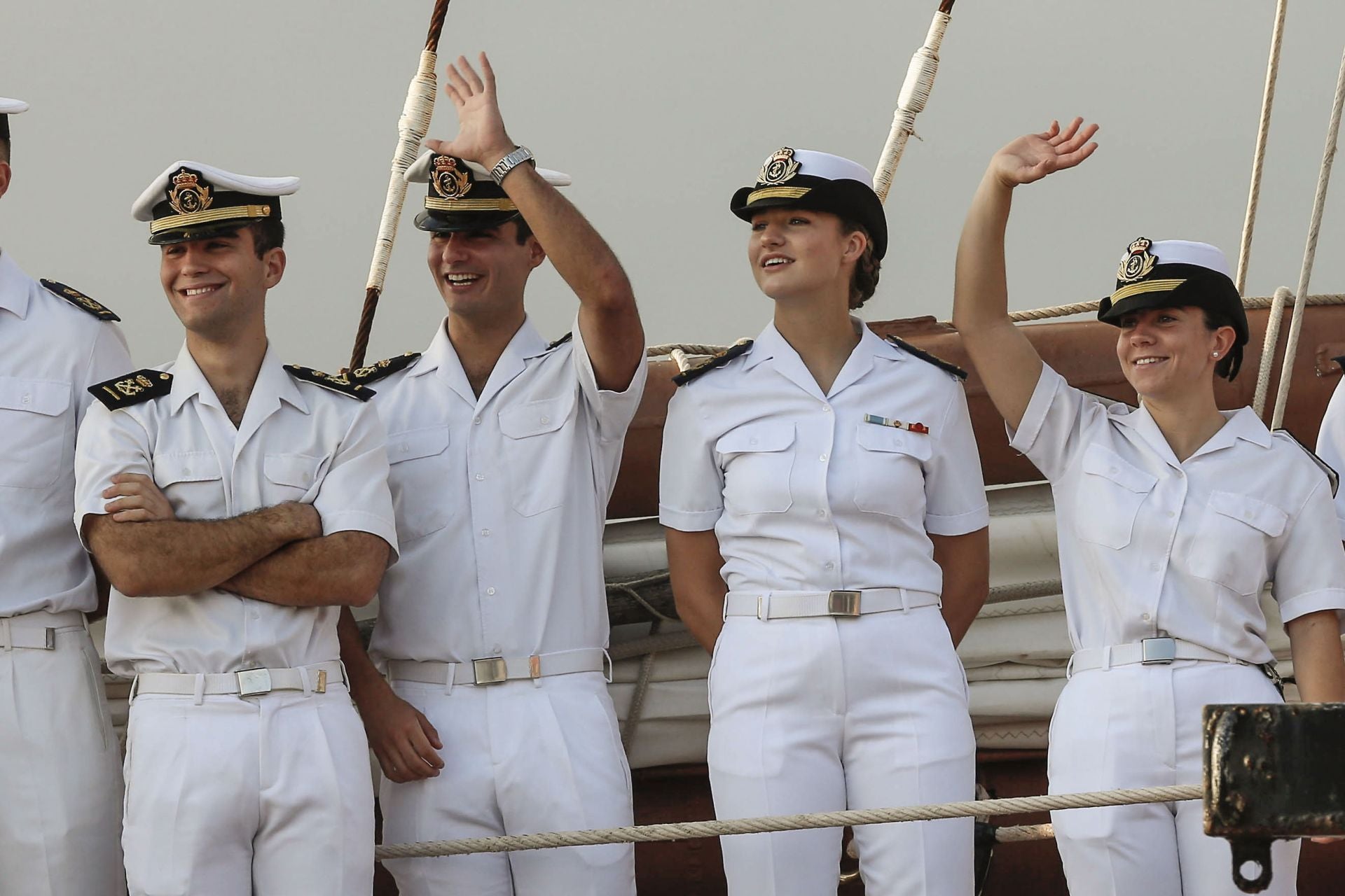 Fotos: La princesa Leonor llega a Gijón en el Juan Sebastián de Elcano