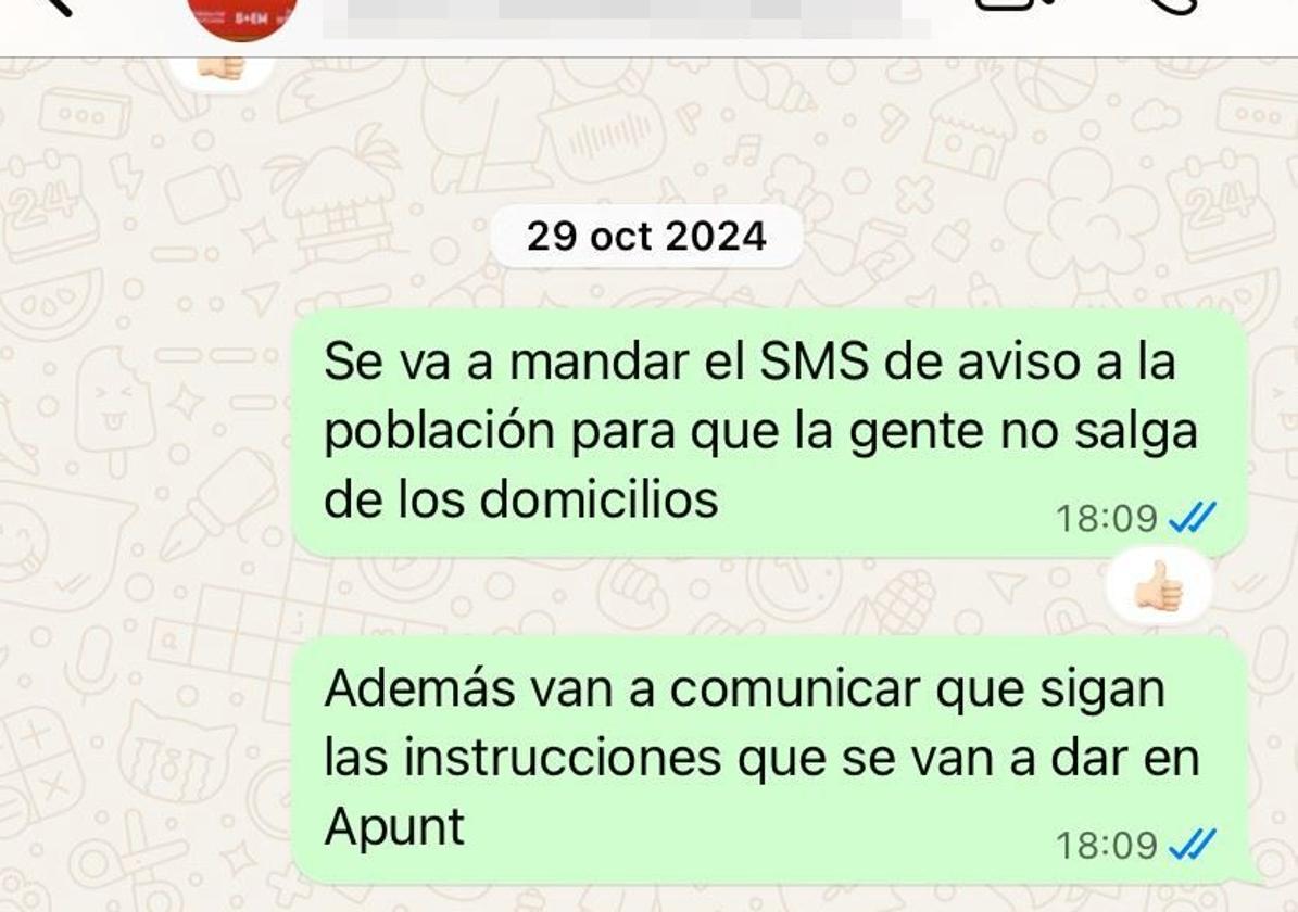Un coordinador de Emergencias revela que la idea del SMS masivo se planteó a las 18.09, dos horas antes del envío