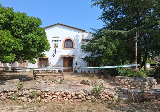 La casa rural del empresario desaparecido.