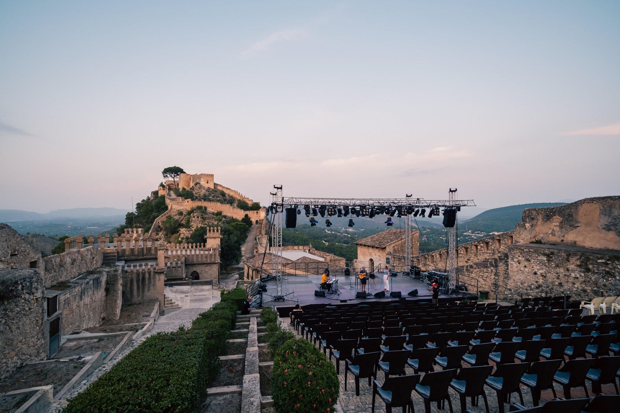 El marco donde se celebra el Festival Nits al Castell.