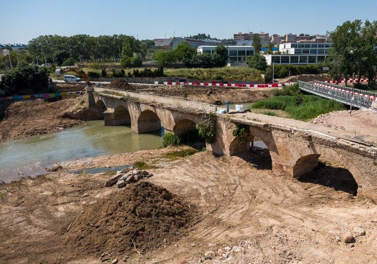 El Pont Vell de Riba-roja. en una imagen reciente.