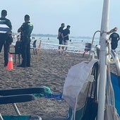 La playa de Canet en la que ha muerto el hombre este sábado.