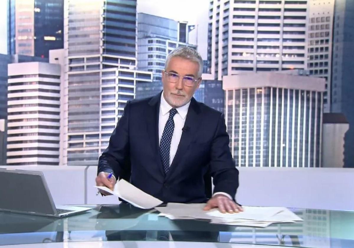 David Cantero durante su etapa en 'Informativos Telecinco'.