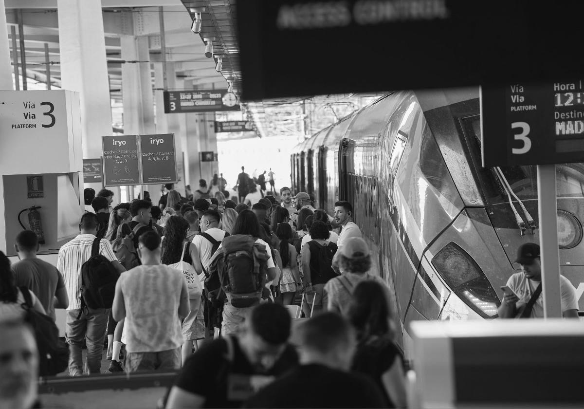 El tren, en vía muerta