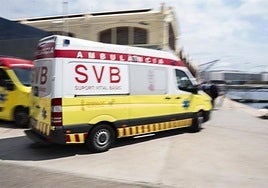 Una ambulancia en una imagen de archivo.