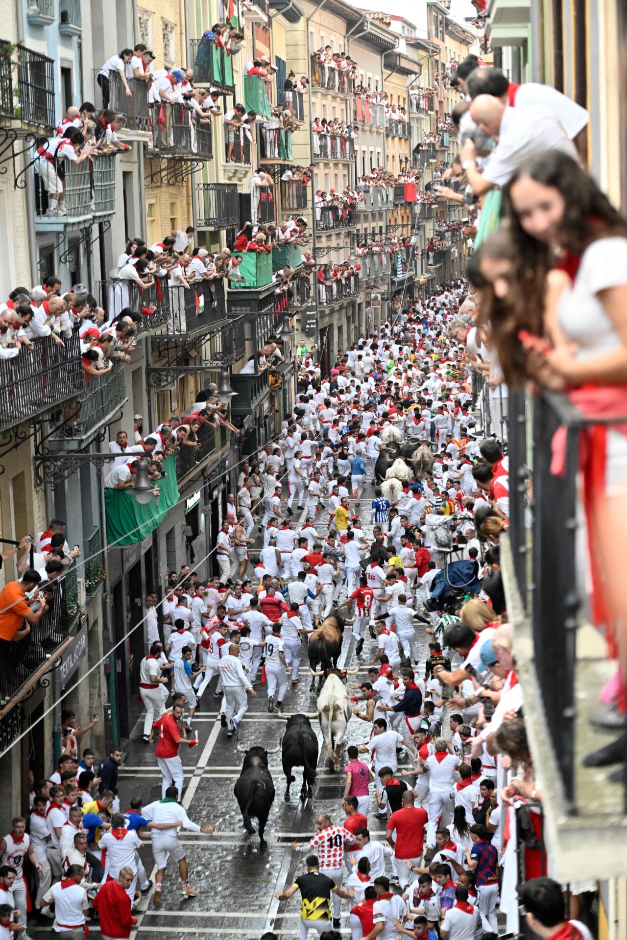 El primer encierro de San Fermín 2025, en imágenes