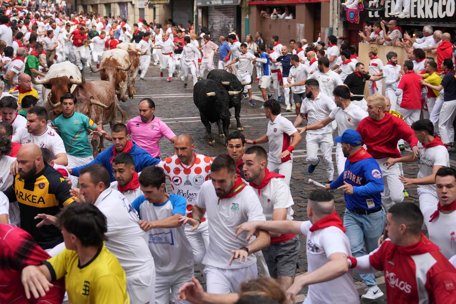 El primer encierro de San Fermín 2025, en imágenes