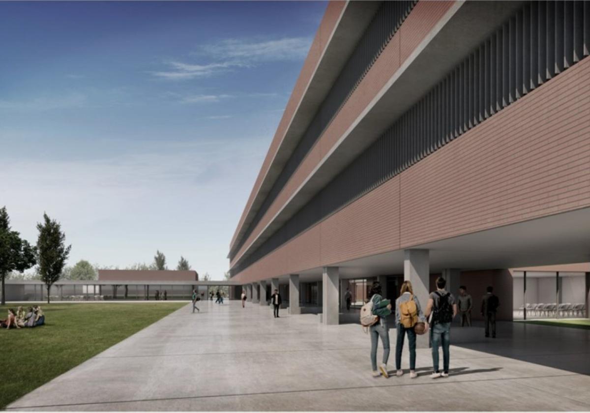 Proyecto de una de las infraestructuras educativas previstas en La Pobla de Vallbona .